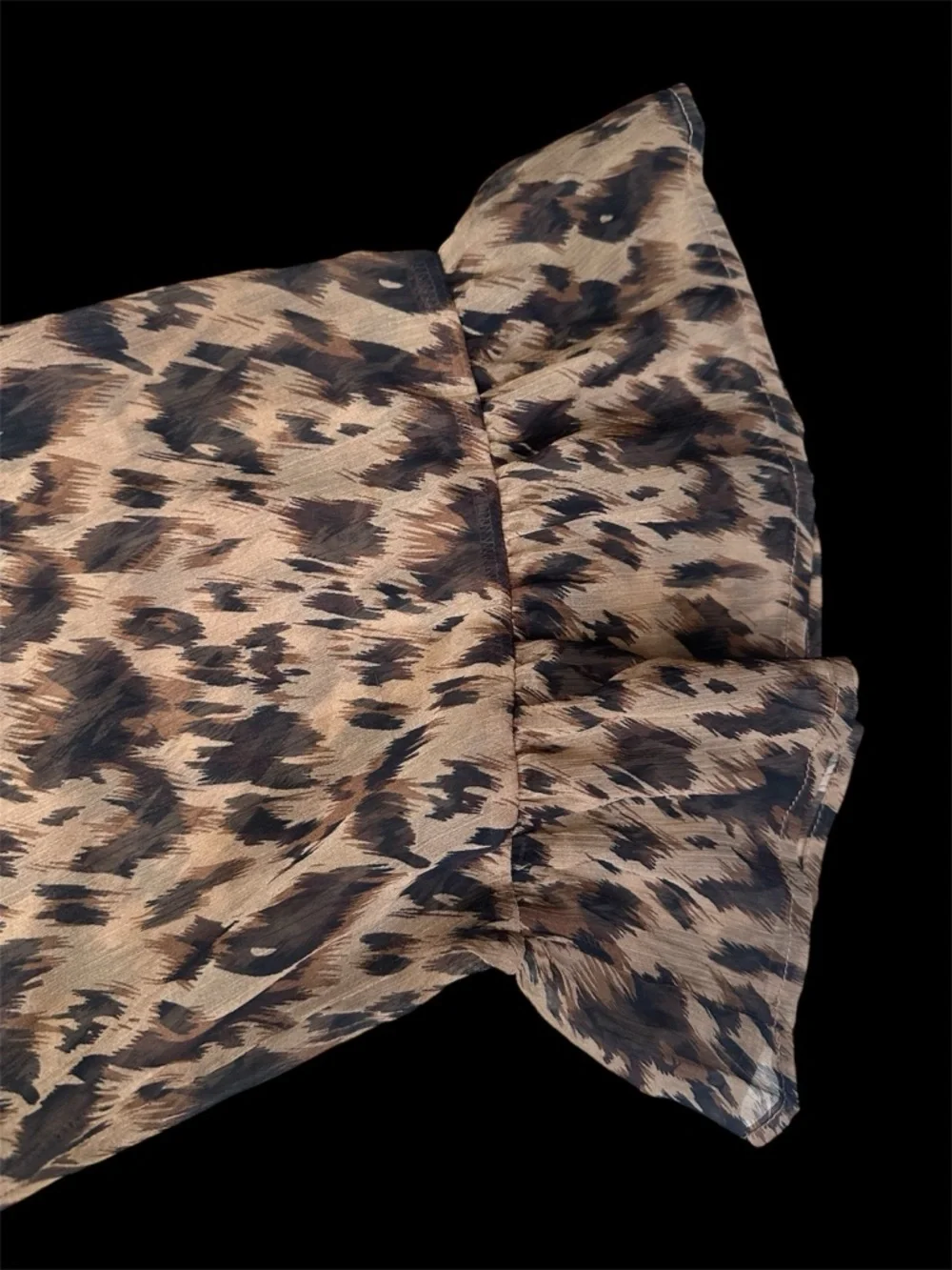 Melloday sz MD maxi sheer leopard print dress NWT - Picture 5 of 7